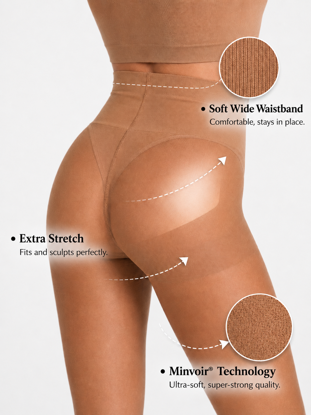 Mila Nude Ladder-Free Tights 30 Denier