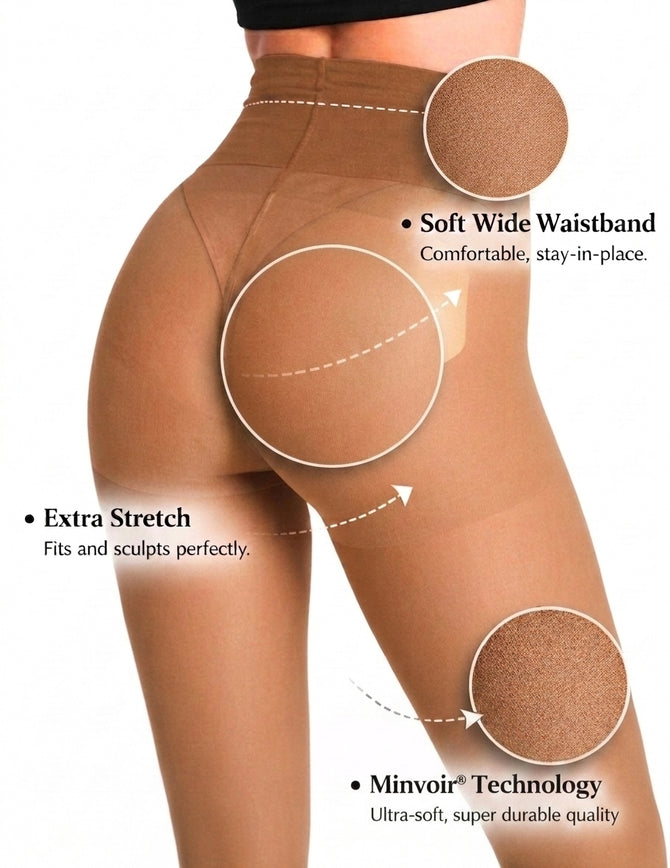 Mila Nude Ladder-Free Tights 30 Denier